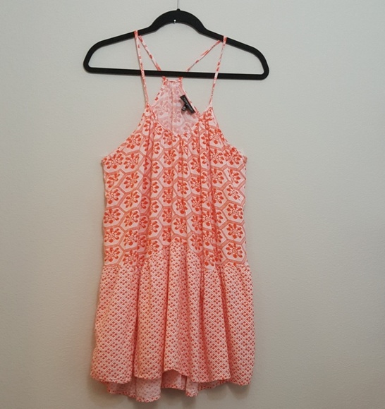 Topshop Dresses & Skirts - Topshop - Coral Tile Print Sundress